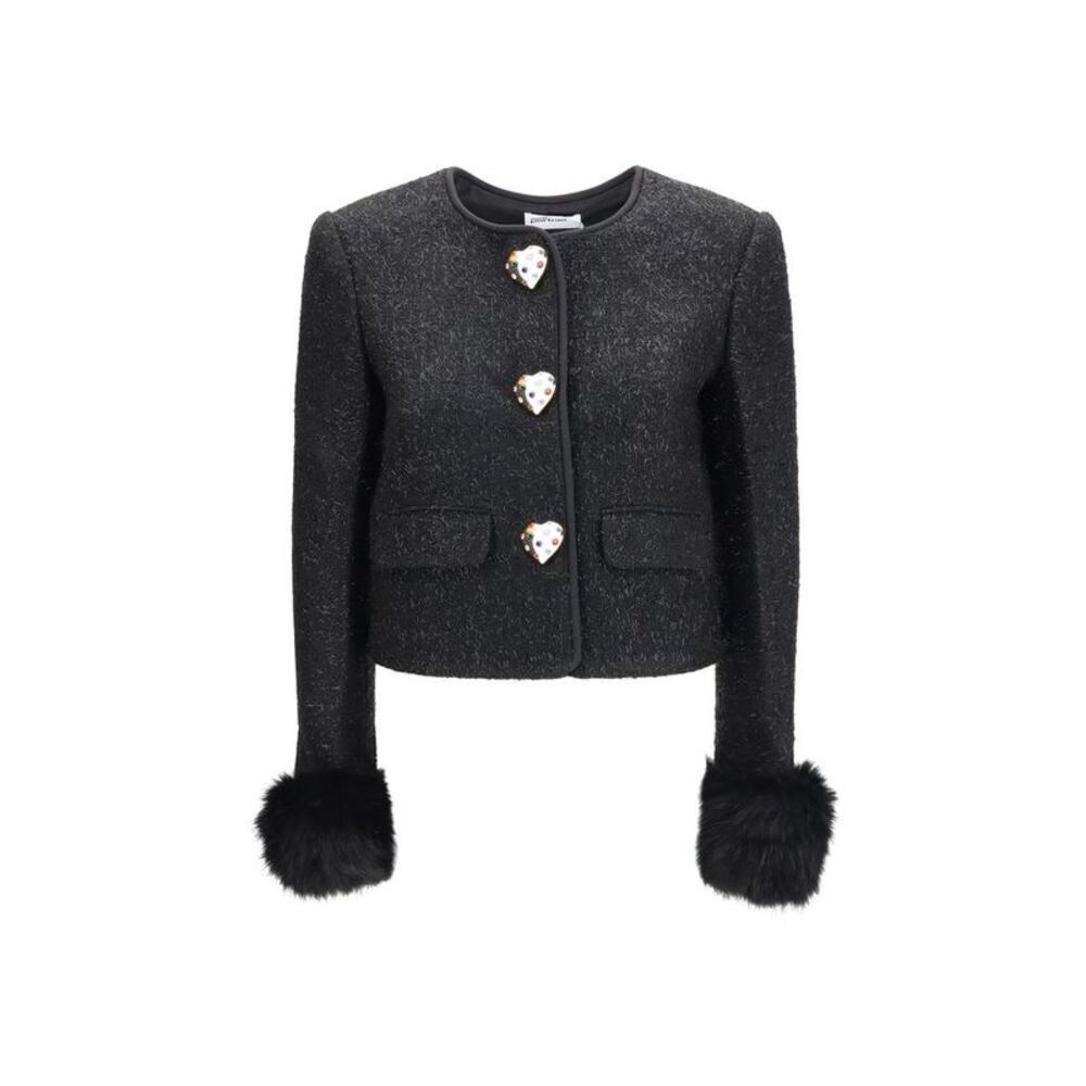 Self-Portrait Black Polyester Women's Jacket